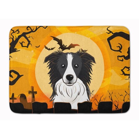 Carolines Treasures Halloween Border Collie Machine Washable Memory Foam Mat BB1799RUG